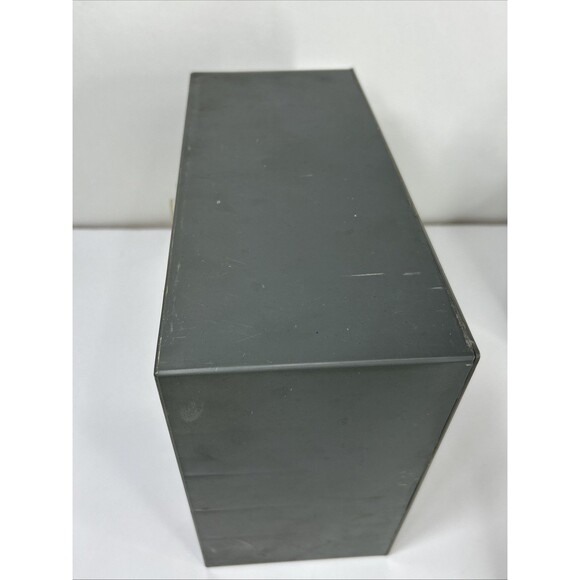 Plastic Home Storage Drawer Boxes for sale | eBay Vtg 25 Drawer Gray Plastic Organizer Storage Bin Clear Cabinet Crafts